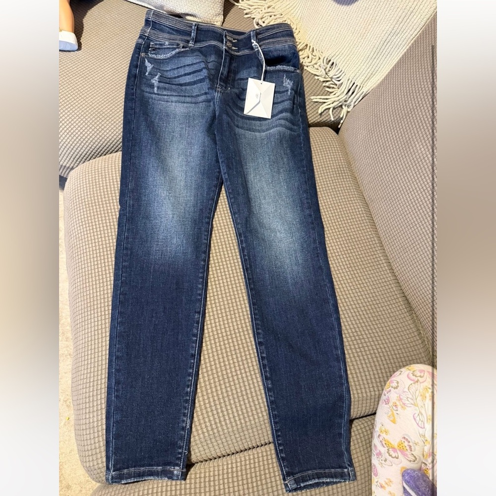 KanCan Women's Dark Blue Skinny Jeans
